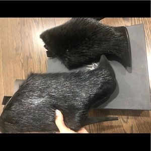 Giuseppe Zanotti Real Fur Boots Unworn